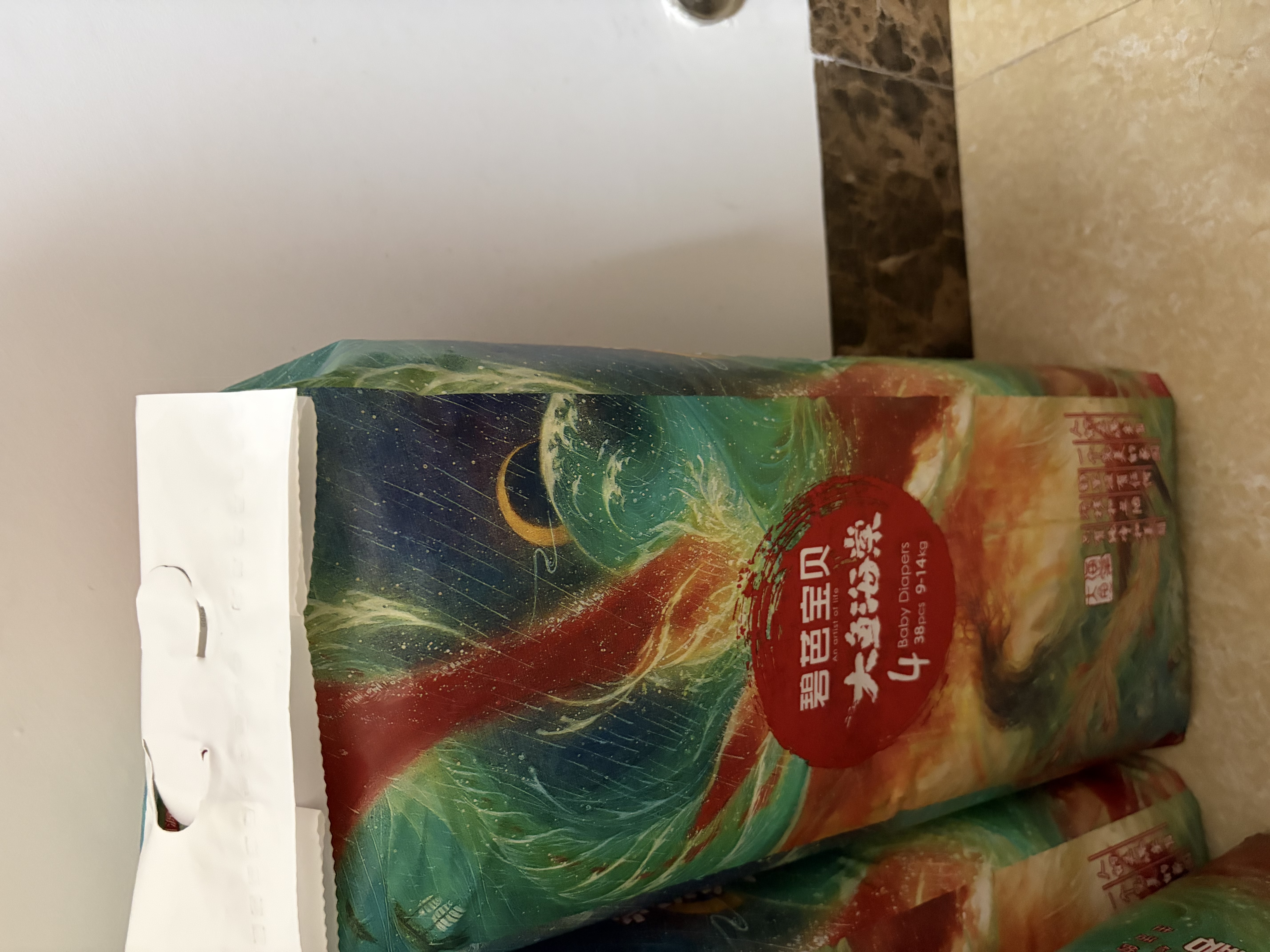 碧芭宝贝大鱼海棠纸尿裤L38片(9-14kg)尿不湿 干爽超薄透气大吸量亲肤柔软 实拍图