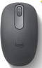 罗技（Logitech）M196 无线蓝牙鼠标 办公鼠标 笔记本商务办公家用 小巧便携 对称手型 石墨灰 实拍图