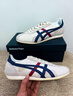Onitsuka Tiger鬼塚虎男鞋 慢跑鞋透气轻便男女款运动休闲鞋RUNSPARK 白色/藏青色(1183B480-107) 41.5 实拍图