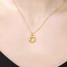 周大生黄金吊坠莫比乌斯环吊坠女款简约送女友生日情人节生日礼物 足金吊坠约0.3g（赠925银项链+品牌礼盒） 实拍图