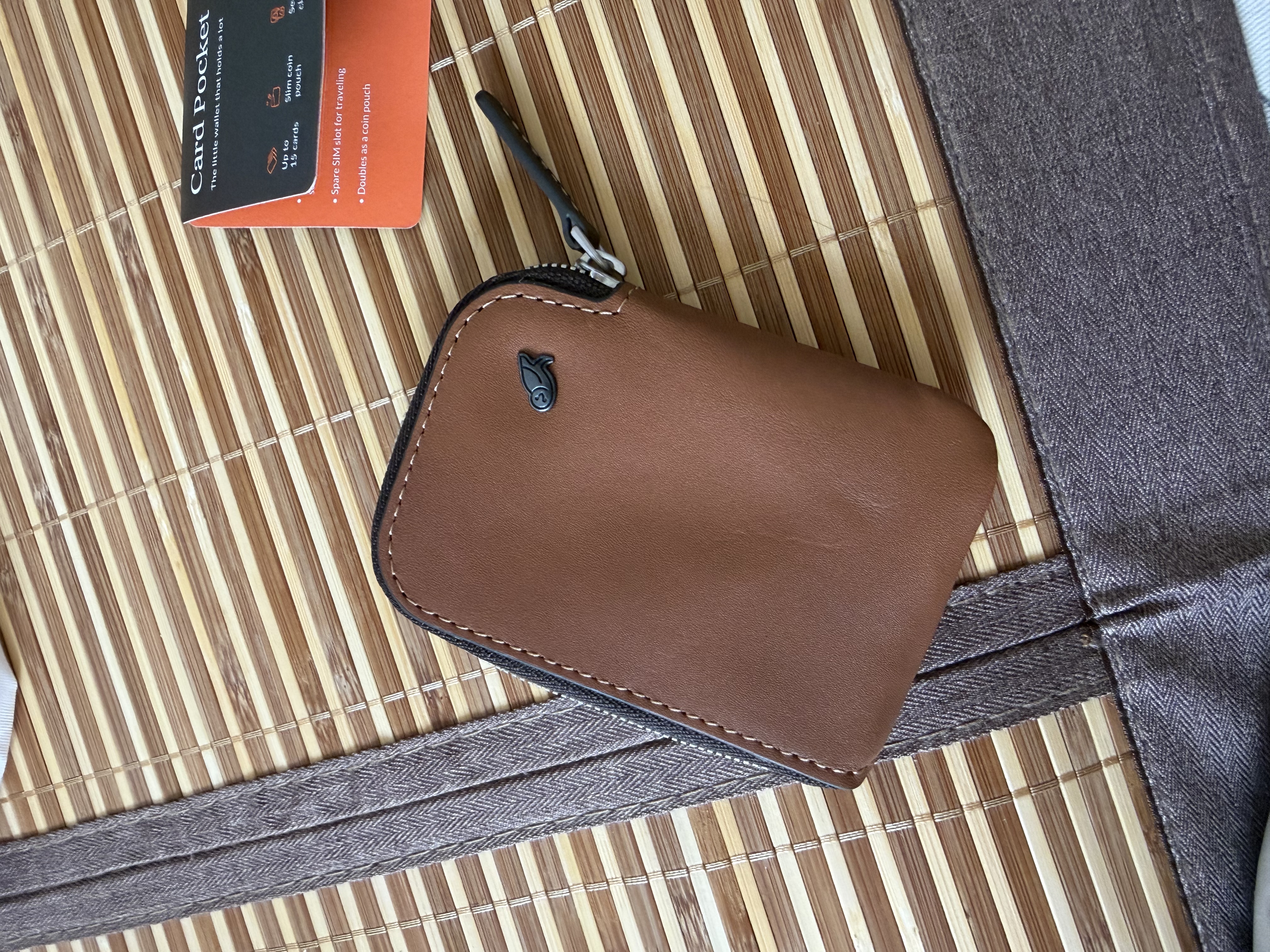 Bellroy送礼 澳洲 Card Pocket 旅行通勤卡包皮革钱包零钱包 焦糖棕 实拍图