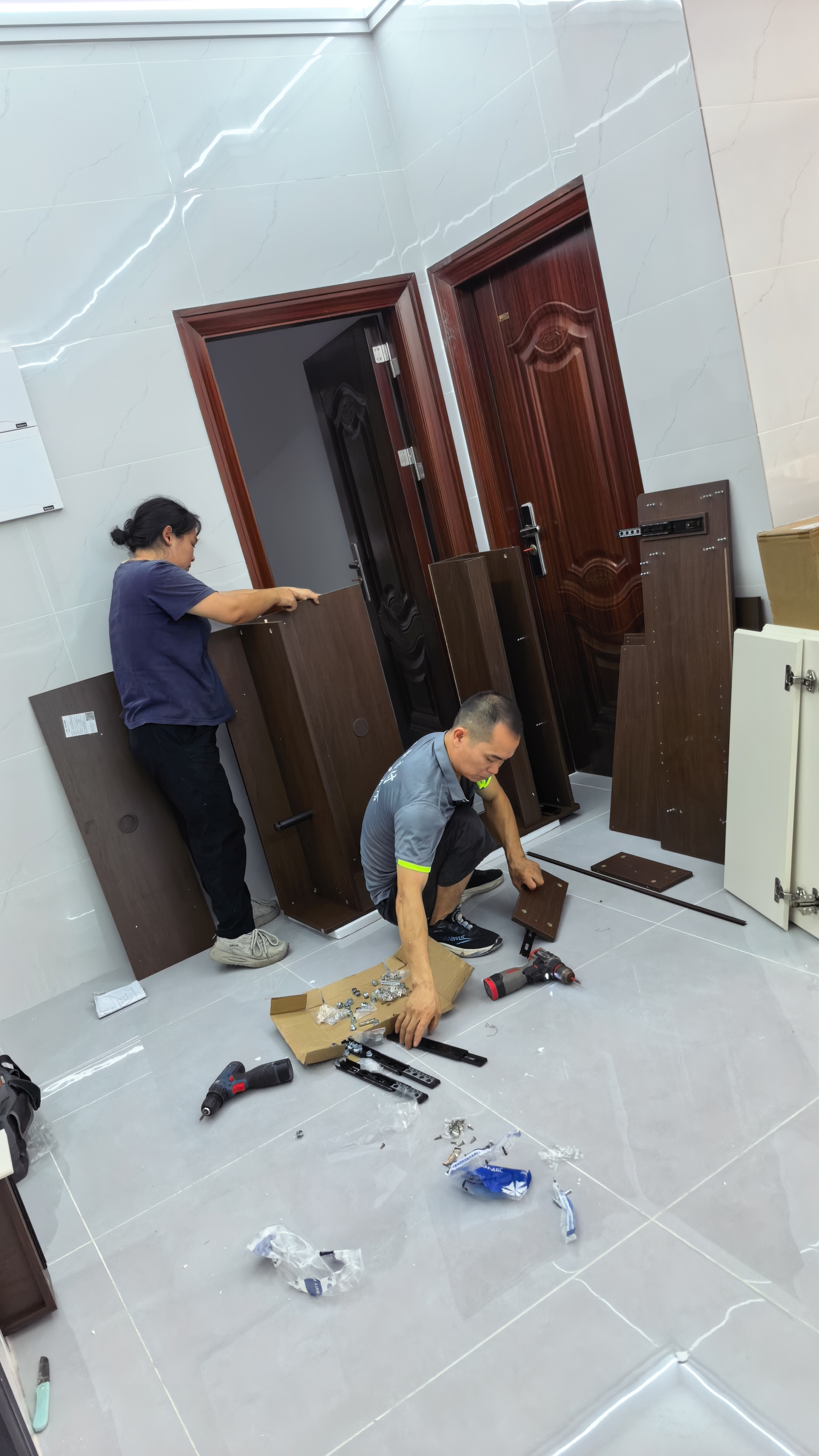 林氏家居楼道外入户鞋柜家用门口玄关收纳柜一体靠墙鞋架OV4N 实拍图