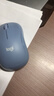 罗技（Logitech）M221 轻音鼠标 无线鼠标 办公鼠标 对称鼠标 带无线微型接收器 雾霭蓝 实拍图