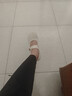 卓诗尼玛丽珍鞋女法式低跟粗跟浅口单鞋配裙子女鞋 米白色 36 实拍图
