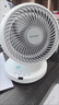 夏普 （SHARP）电风扇空气循环扇家用台扇低噪电风扇摇头涡轮对流大风力办公室宿舍桌面风扇节能小风扇 【遥控款】抗菌扇叶+净化除菌+香薰驱蚊 实拍图
