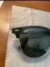 雷朋（RayBan）【时尚半框】RayBan雷朋太阳镜墨镜时尚半框高清男女款0RB3016F W0365黑色镜框绿色镜片尺寸55 实拍图