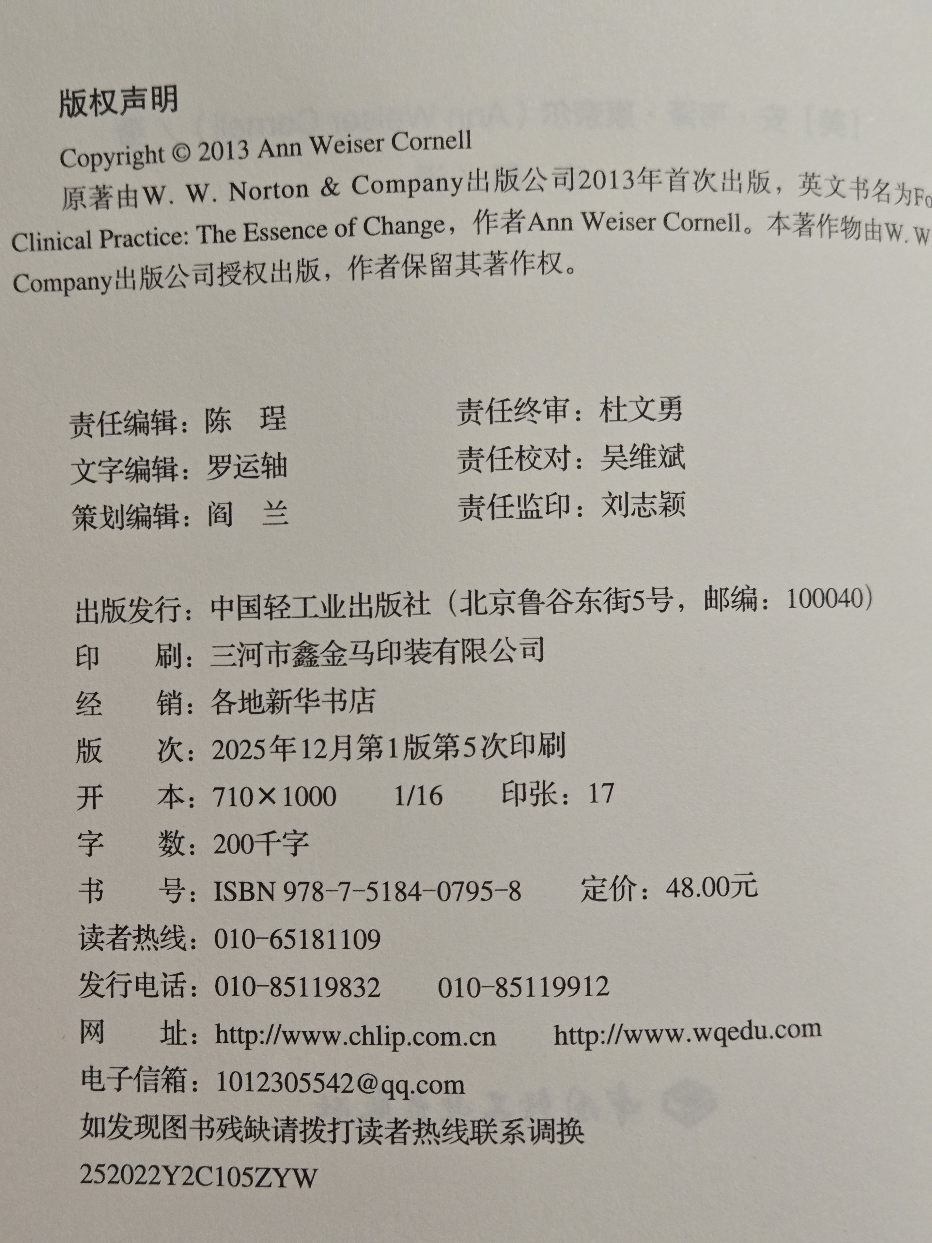 聚焦：在心理治疗中的运用（万千心理） 实拍图