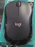 罗技（Logitech）M220 轻音鼠标 无线鼠标 办公鼠标 对称鼠标 带无线微型接收器 灰黑色 实拍图