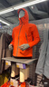 迪卡侬（DECATHLON）硬壳冲锋衣男女春秋登山防风防水单层夹克风衣运动外套MH500 霞光橙（男女同款）- 亚洲款 新款上市 加内胆选大一码 L 实拍图