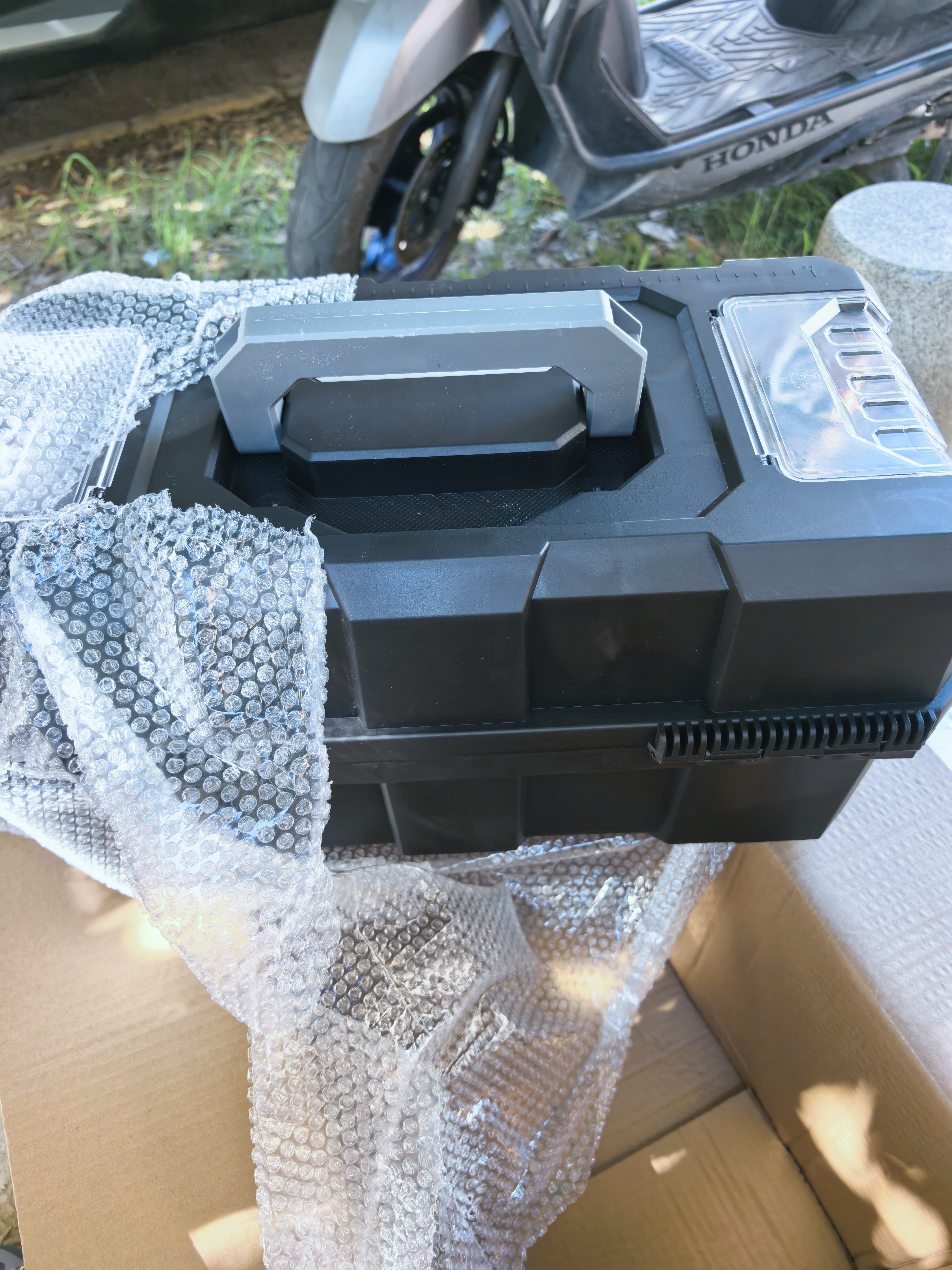 绿林（GREENER）多功能工具箱收纳箱车载家用电工手提工业级特大号三层折叠工具箱 实拍图