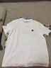 杰克·琼斯（JACK&JONES）26年男装四季打底T恤男士凉感透气多色情侣款短袖t恤水洗不易走形 白色A06 M 175 实拍图