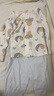 舒贝怡婴儿衣服内衣套装儿童睡衣宝宝春夏薄款家居服纯棉对开秋衣蓝100 实拍图