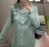 十月结晶月子服春夏四季产后哺乳装孕妇睡衣居家服可外出套装 雅绿【200g/㎡吸汗透气】 L码【建议115-145斤】 实拍图