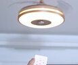 钻石牌（DIAMOND） 吊扇灯隐形风扇灯led客厅卧室吊灯饰现代简约电扇灯吸顶带灯吊扇 48寸金色圆中圆-6档遥控-正反转 实拍图