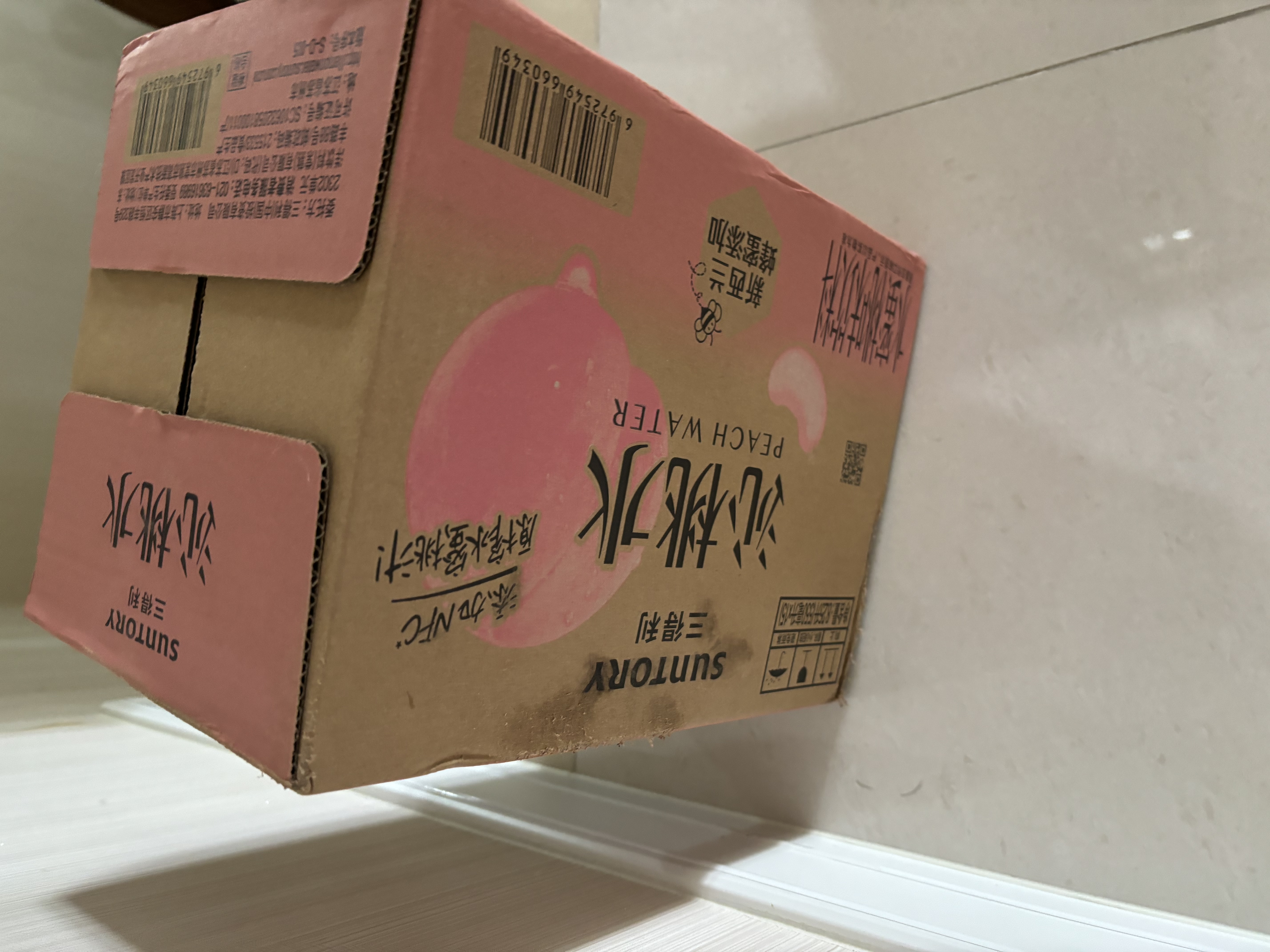 三得利 沁桃水 水蜜桃味饮料  550ml*15瓶整箱装 实拍图