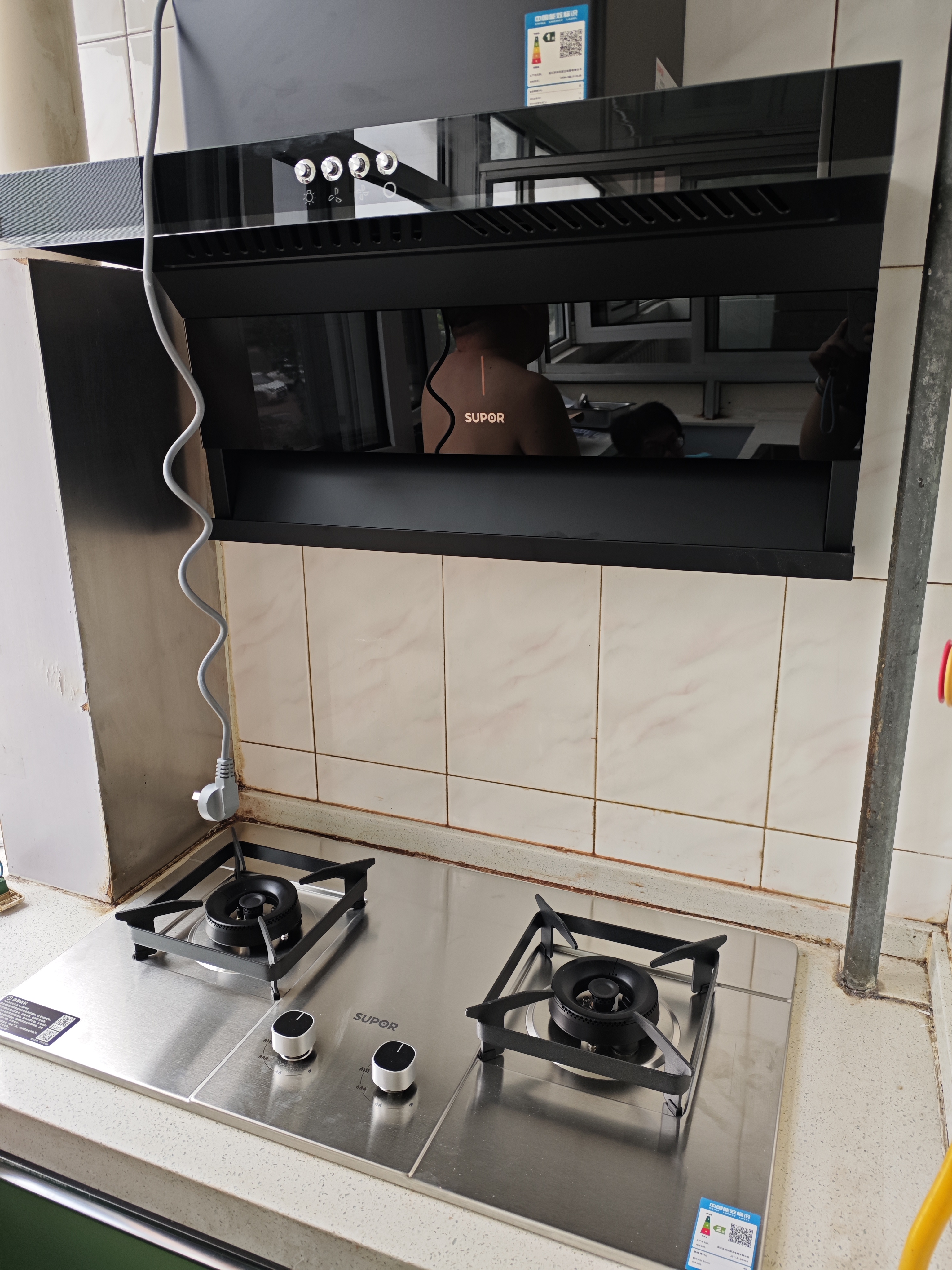 苏泊尔（SUPOR）抽吸排油烟机家用小户型19大吸力经典四键操作顶侧双吸纤薄机身防倒灌DL08 实拍图