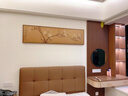 良木主卧老人卧室床头挂画新中式茶室装饰画客厅沙发背景墙壁画高级感 E-玉兰图-棕木框+布艺 50*180CM 实拍图