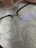 蔡司（ZEISS）近视眼镜片男款散光可配度数防蓝光辐射变色纯钛合金半框理工斯文 黑银色【YICHAO眼镜架】 配德国蔡司视特耐1.60防蓝光镜片 实拍图