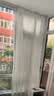 铭聚布艺竖百叶窗纱卧室阳台飘窗梦幻纱帘竖条纹白纱挂钩式2.7宽*2.4高1片 实拍图