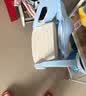 世纪宝贝（babyhood）儿童马桶辅助器 宝宝阶梯架坐便圈扶手架座便器 PU软坐垫 天空蓝 实拍图