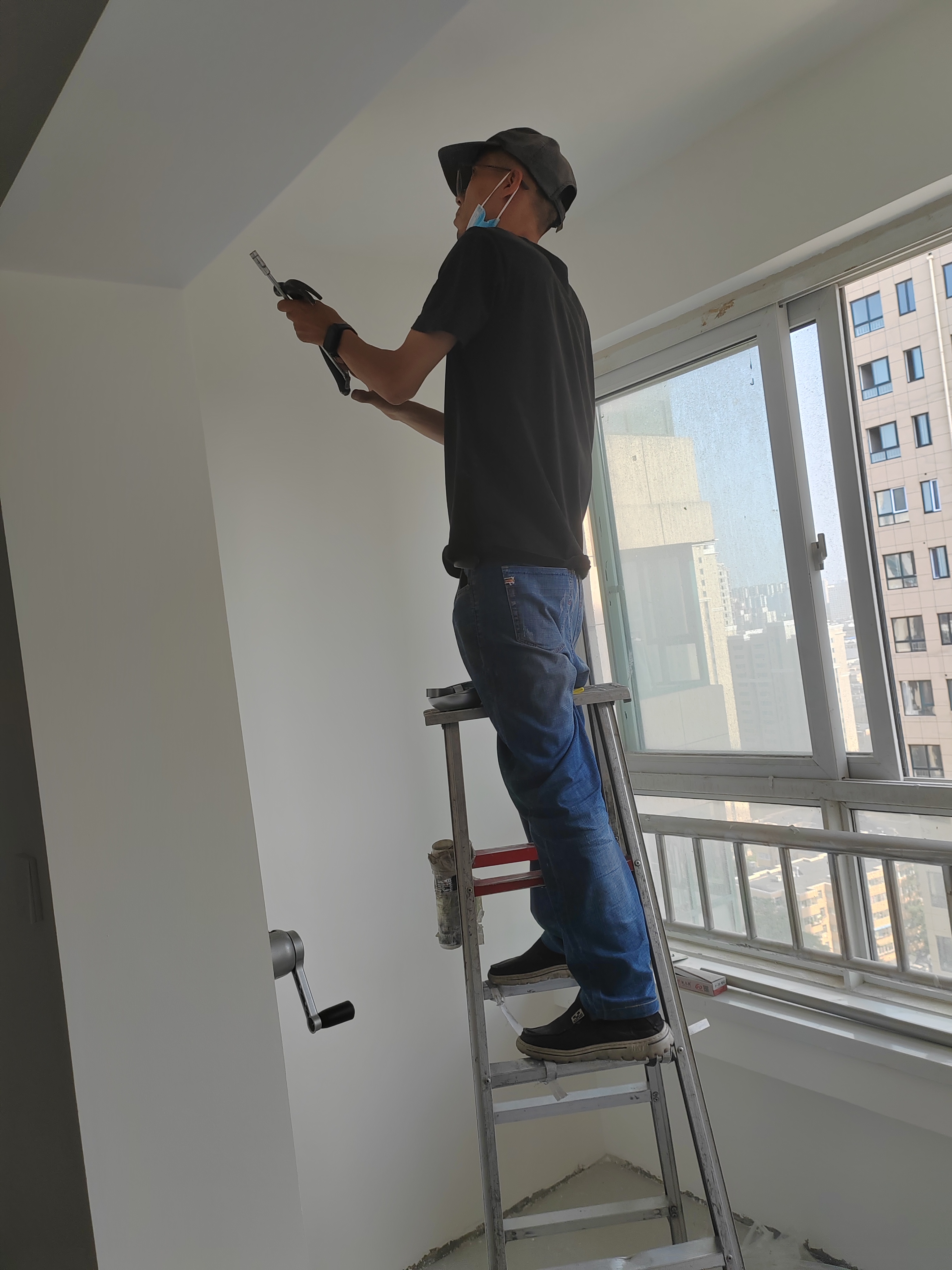 好太太晾衣架阳台手摇晾衣杆升降手动室内室外晒衣架家用晒衣架 D-1119：银色+2.8米三杆 实拍图