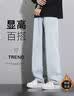 Foss Phil牛仔裤男士春秋季宽松阔腿美式复古运动休闲直筒裤子773浅蓝L 实拍图