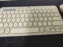 罗技（Logitech）时尚系列K390无线蓝牙键盘 超薄便携  K380升级版 沙色 79键 实拍图