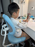 益威（EIEV）儿童学习椅可升降学生椅子儿童写字椅儿童小学生座椅电脑椅可调节 加高款-升降加固脚踏+9cm追背+手摇升降-蓝 实拍图