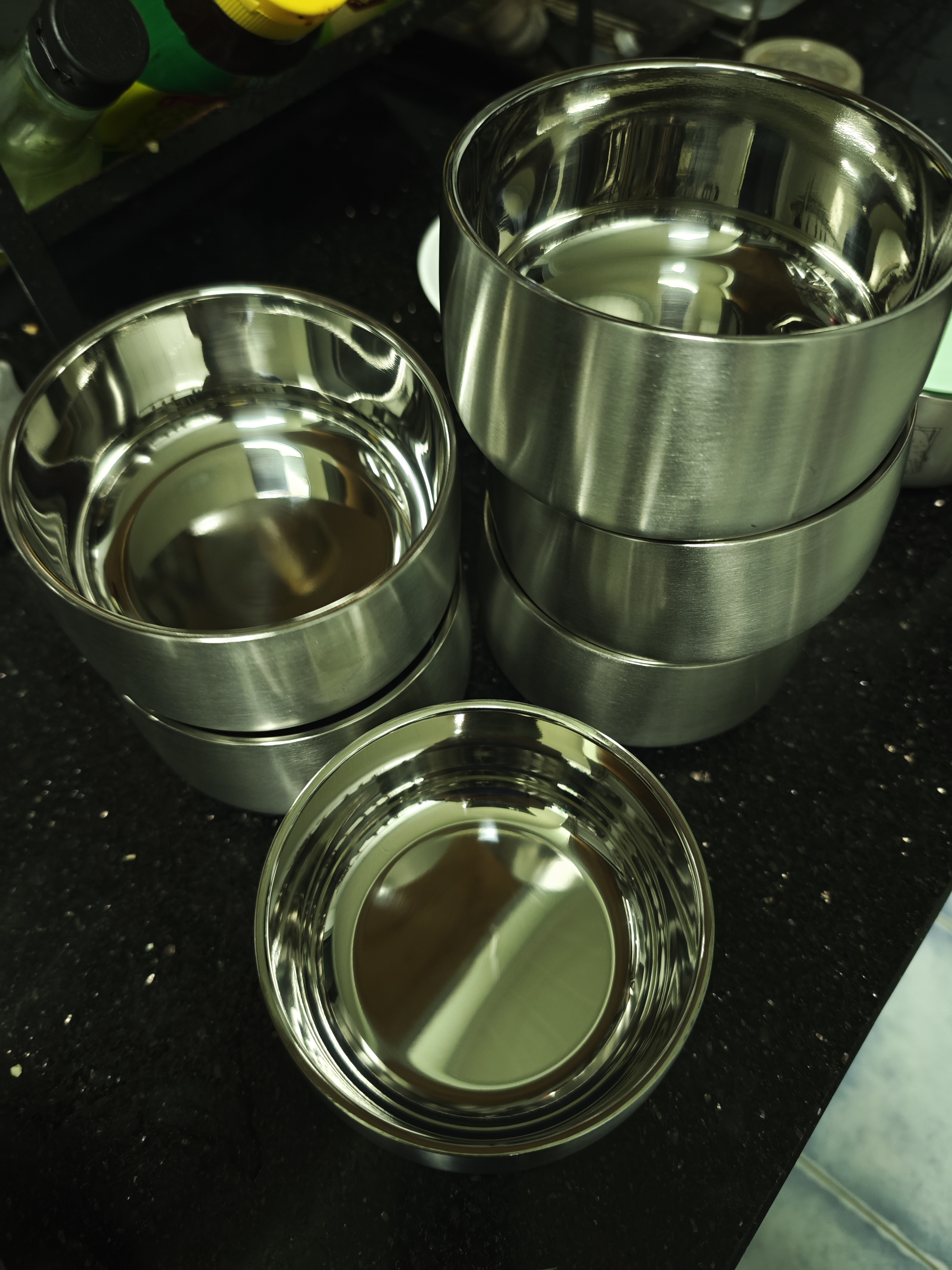 美厨（MAXCOOK）防烫316L不锈钢碗家用套装 食品级米饭碗面碗碗具套装MCWA2829 实拍图