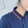 皓衣阁文化衫t恤定制工作服刺绣企业工衣POLO广告团体服工服聚会衫印字 【舒适精致款】藏青 S 实拍图