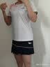 川崎（KAWASAKI）羽毛球服运动套装女青花瓷短袖T恤夏季运动裙繁花似锦运动速干衣 繁花似锦套装 霜白色+深鸢尾蓝 （习惯宽松拍大一码） L 实拍图