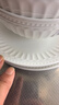 ARST雅誠德陶瓷盘子菜盘家用新款高脚碗纯白浮雕乔迁餐具轻奢抗菌碗碟套装礼 四人食（20件套） 实拍图