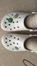 卡骆驰（CROCS）贝雅洞洞鞋男鞋女鞋轻便耐磨一脚蹬拖鞋休闲鞋百搭花园鞋|10126 白-100(含智必星) 40 (250mm) 实拍图