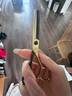 JUESHICONGLINBAO专业理发剪刀美发剪刀黑金平剪牙剪无痕柳叶打薄剪发型师专用套装 5.5寸：平剪+标准牙剪%25-30 实拍图
