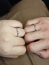 唯一（Winy）999纯银情侣对戒莫桑钻戒指女2026新款男士订婚生日礼物送女朋友 实拍图