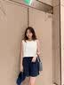 名创优品（MINISO）亚麻短裤子女夏季2026新款爆款五分阔腿裤女士亲肤舒适宽松休闲裤 实拍图