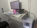 奥伦福特  电脑桌台式家用电竞游戏桌办公书桌简约书房写字桌子 简约白碳纤纹单桌-120*60 升级款电竞桌 实拍图