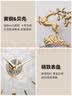 铜大师轻奢挂钟客厅旺宅高级现代简约网红家用时尚钟表北欧静音挂墙时钟 40CM-全数字贝壳盘-静音机芯-福字摆 升级新版 实拍图