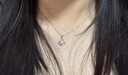 老凤祥四叶草999足银项链女款轻奢吊坠生日礼物实用高端浪漫女友老婆 实拍图