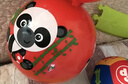 费雪（Fisher-Price）儿童玩具球 宝宝小皮球拍拍球22cm(红色 赠打气筒)生日礼物礼品 实拍图