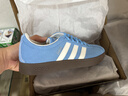 adidas「T头鞋」VL COURT复古休闲板鞋德训鞋男女阿迪达斯轻运动 蓝色/亮白/树脂黄 (推荐女生选小半码)   38 实拍图
