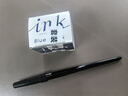 百乐（PILOT）非碳素墨水不堵笔 钢笔用墨水瓶装30ml INK-30-BB原装进口蓝黑色 实拍图