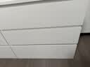 宜家（IKEA）MALM马尔姆卧室家用斗柜收纳柜床边柜抽屉柜简约杂物柜 六屉柜横向白色 实拍图