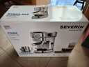 SEVERIN施威朗德国百年品牌 半自动咖啡机可视压力表家用咖啡机手动咖啡机意式咖啡蒸汽奶泡一体拉花 KA5995+咖啡师7件套 实拍图