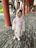 牧萌儿童雨衣男童女童防水全身雨披幼儿园小学生雨具 粉色草莓兔 S 实拍图