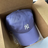 MLB官方 KARINA同款男女时尚百搭软顶棒球帽遮阳帽户外夏季CP77 纽约洋基队/紫色 均码 实拍图