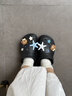 卡骆驰（CROCS）新款厚底云朵洞洞鞋送女友礼物 206750 黑色   36-37 实拍图