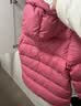 保姆鹅  【风墙】儿童羽绒服宝宝中长款护脸加厚外套保暖童装[NG2664] 石榴粉 120 实拍图