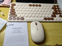 B.O.W航世MK397DL无线蓝牙双模可充电键盘鼠标套装84键静音轻薄ipad平板手机办公笔记本台式通用 奶咖色 实拍图