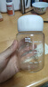 欣美雅（xinmeiya）小奶杯迷你玻璃杯耐高温摇摇杯健身水壶水杯女ins便携刻度牛奶杯 白色 420ml 实拍图